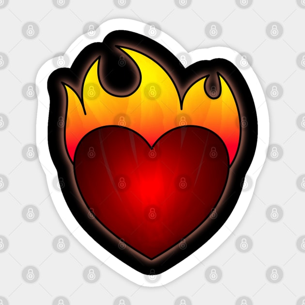 Burning Love Sticker by BoonieDunes